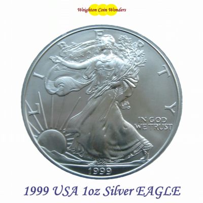 1999 1oz Silver American Eagle
